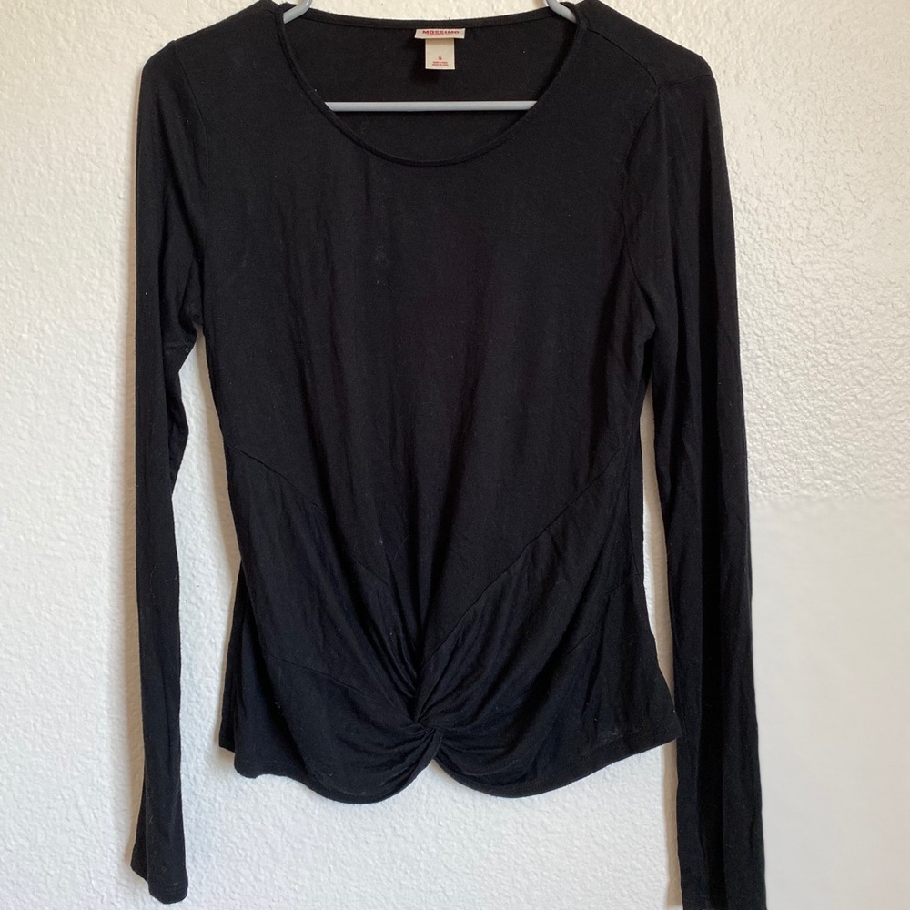 MOSSIMO - Black Long Sleeve Front Twist